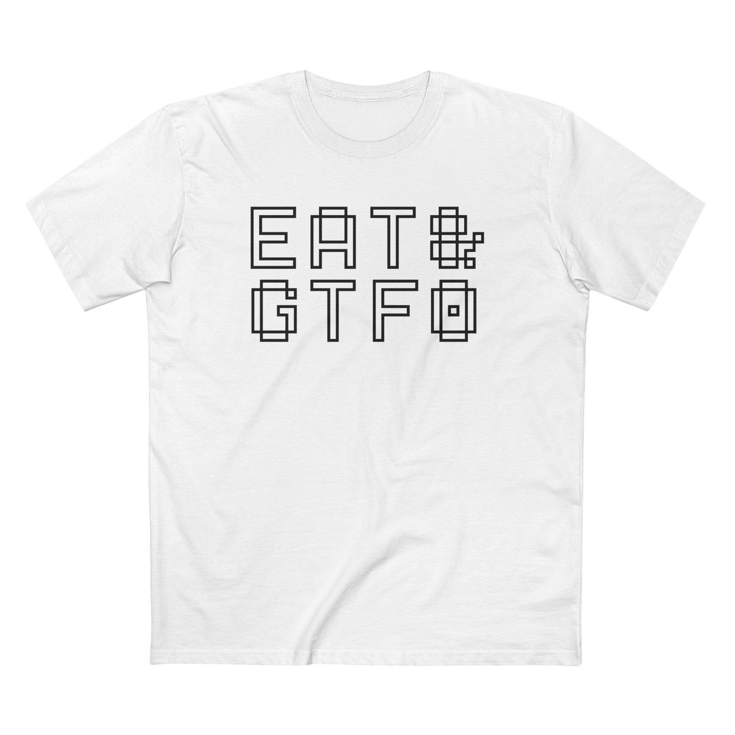 EAT & GTFO 8-BIT TEE