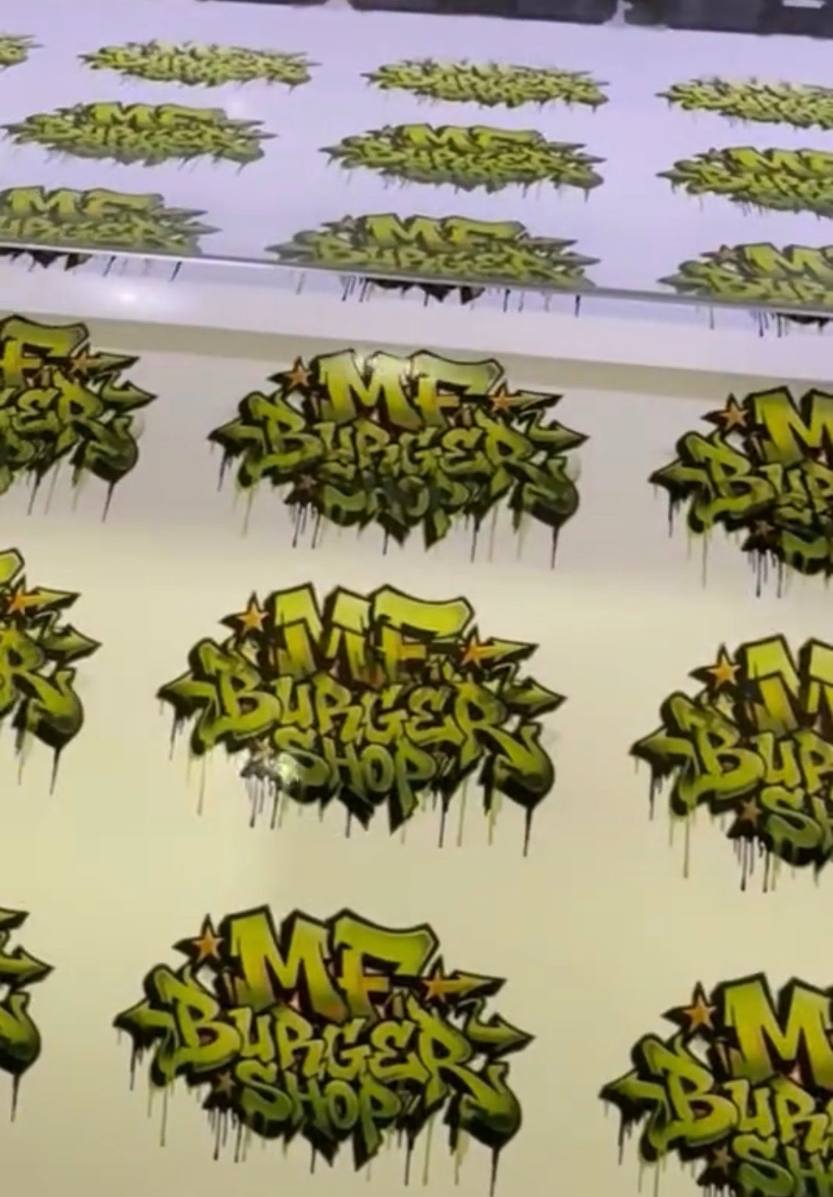 MF BURGER SHOP STICKER