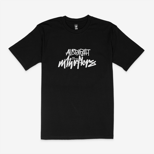 STUSSY "AMF" TEE [BLACK]